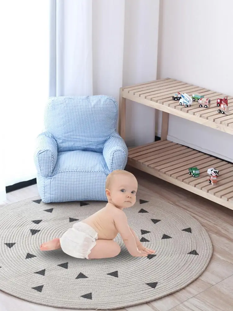 Диаметр 90 см мягкое одеяло уникальный ткацкий станок Плетеный джутовый коврик