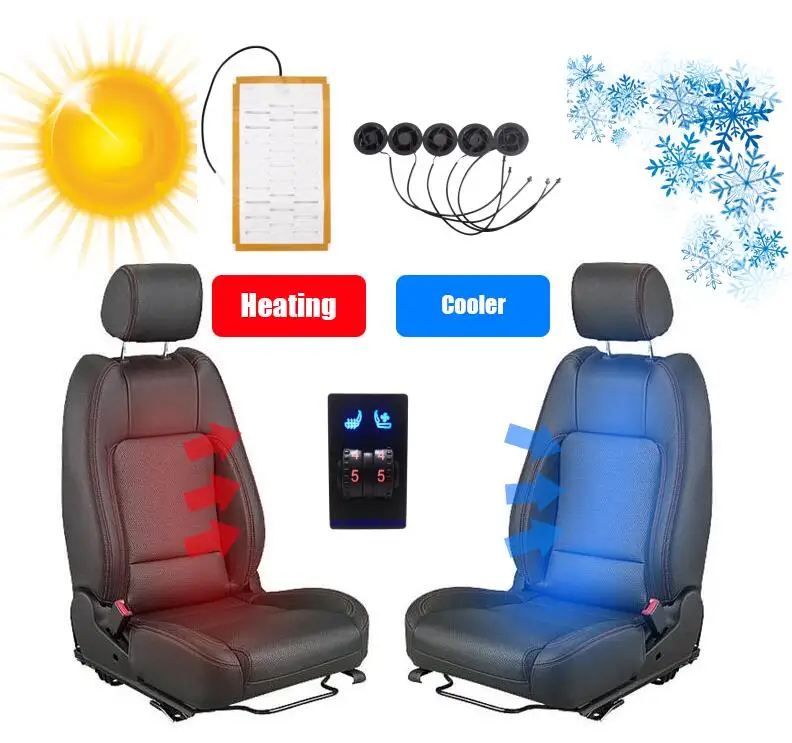 

car seat Ventilated ventilation covers 5 air cooling fan and heated cushion warm support Interior Seat for four season pillow