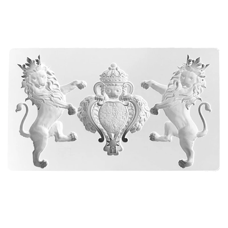 

Vintage Lion Shape Soap Making Supplies Cake Decorating Tools Silicone Mold Household Candle Molds Candle Craft