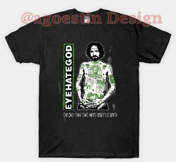 Рубашка EYEHATEGOD Charles Manson Репринт|Мужские футболки| |