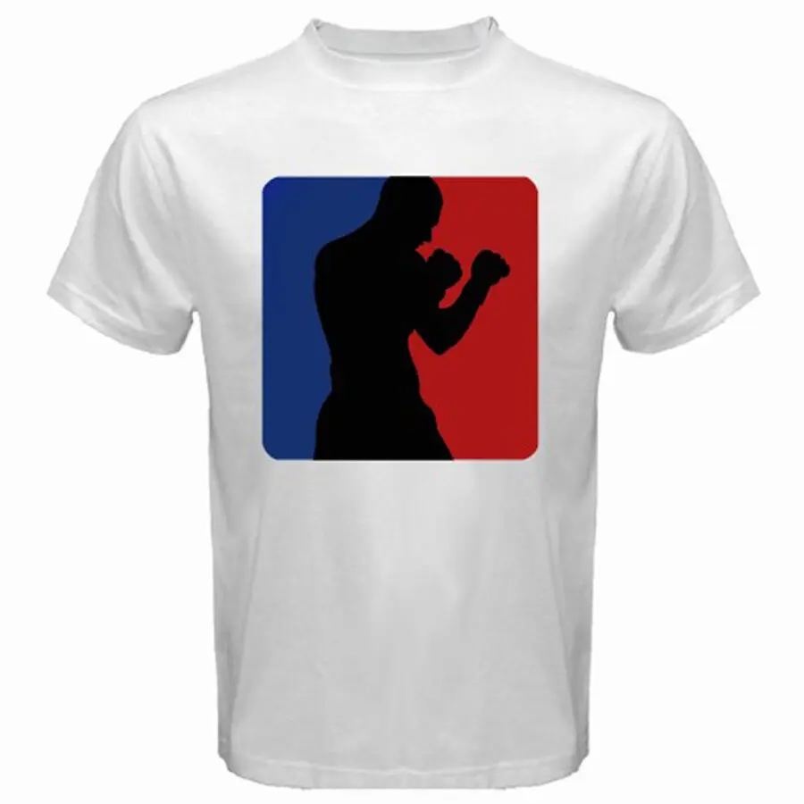 Фото Новая уличная рубашка Proharajuku Menlogo Muaythai Kickboxing мужская белая футболка Размер S M L XL 2XL