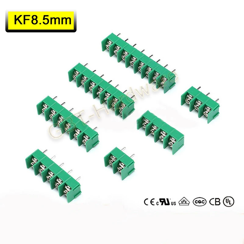 

2/5/10/20/30/50PCS KF350-2P 3P Screws Block PCB Terminal Block Connector 300V/130V 20A/24A Pitch 8.5mm 22-12AWG Insert Splicing