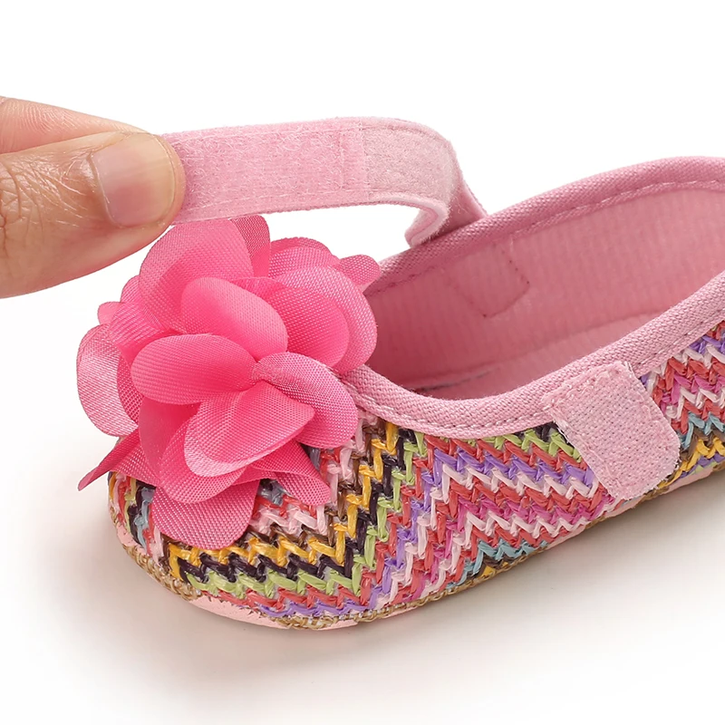 

2021 Newborn Baby Girl Shoes Soft Toddler Girl Prewalker Cute Princess Soft Sole Shoes Infant Flower First Walker 0-18M