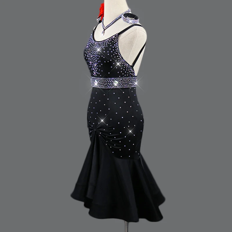 Новое латинское платье женская танцевальная одежда костюмы для выступлений