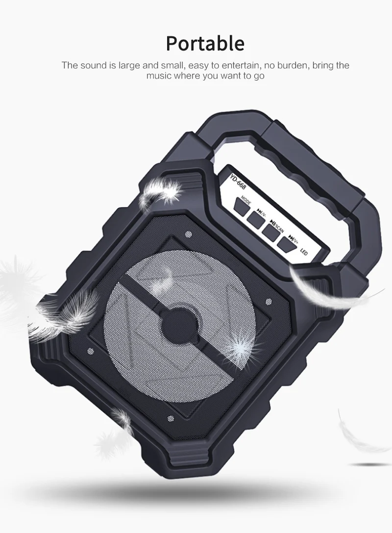 Внешняя карта с подключаемым динамиком большого объема Bluetooth колонка