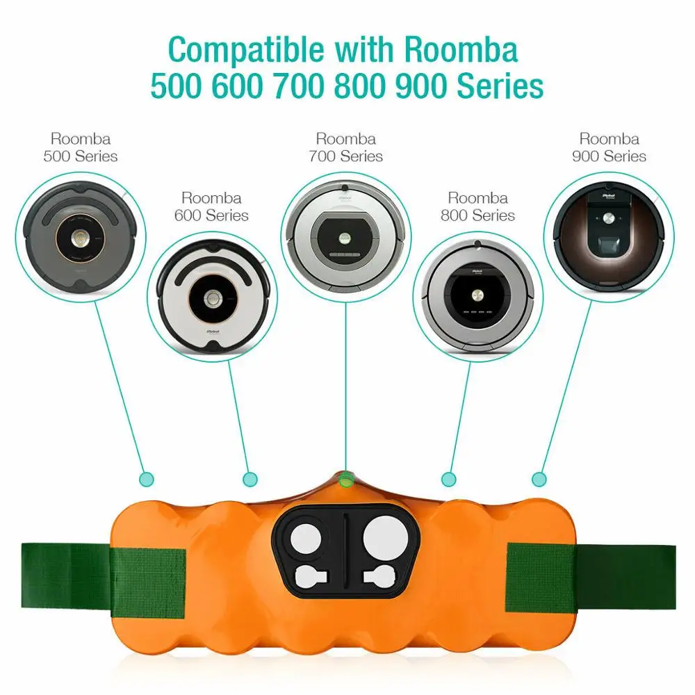 Сменный никель металлогидридный аккумулятор 3800 мАч для iRobot Roomba 500 600 700 800 серии 536
