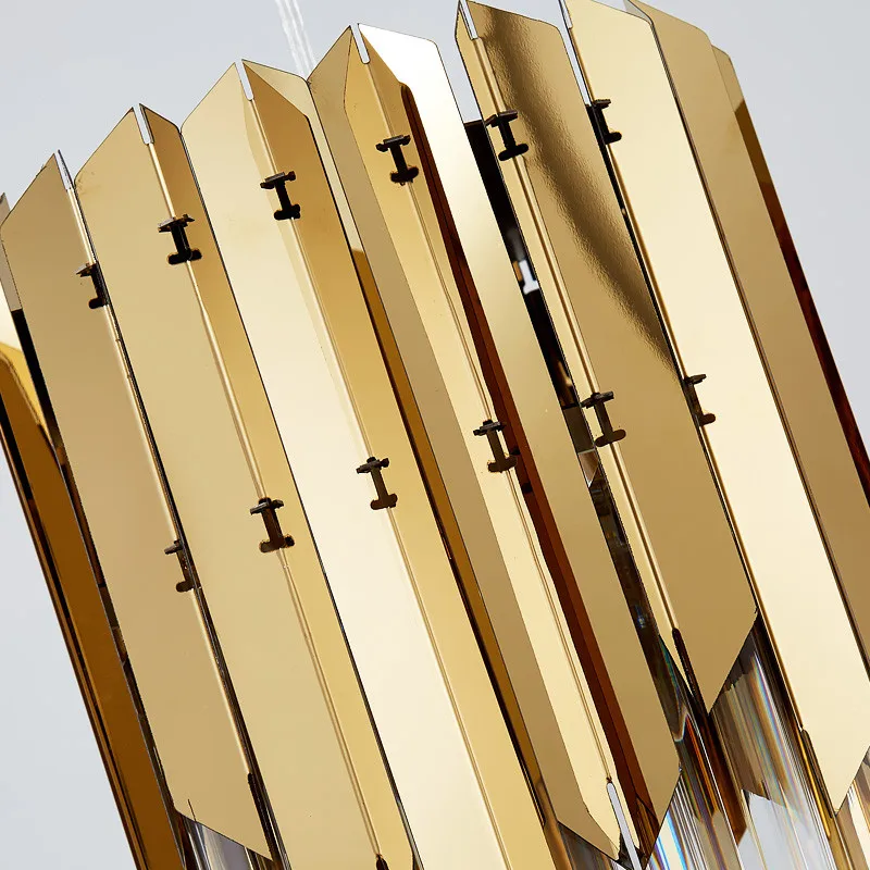 Современные роскошные золотые хрустальные маленькие круглые люстры для