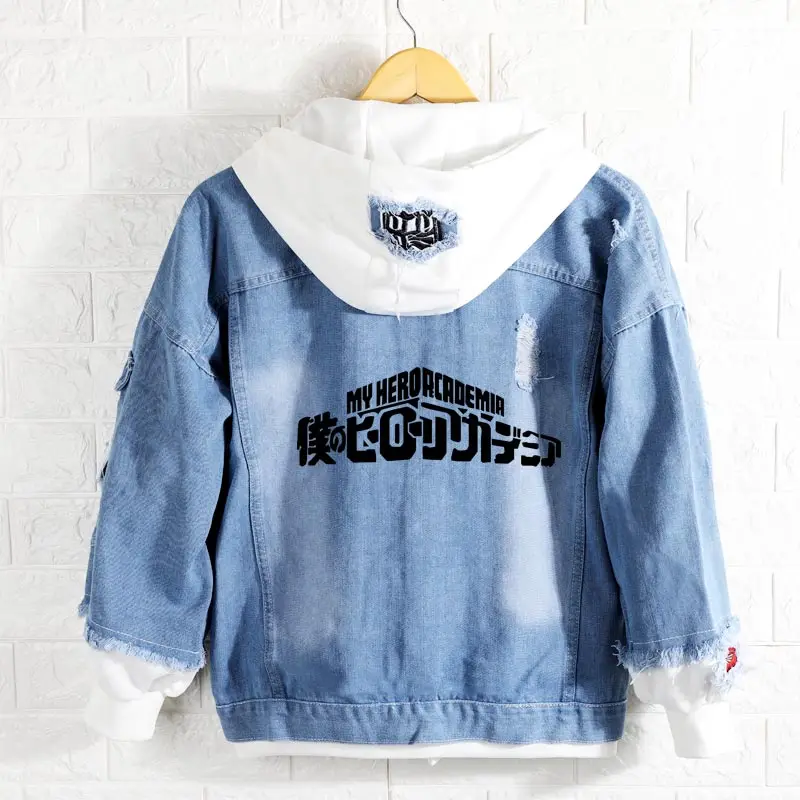 Новая Толстовка Boku с капюшоном без героев Академии аниме Моя геройская Академия