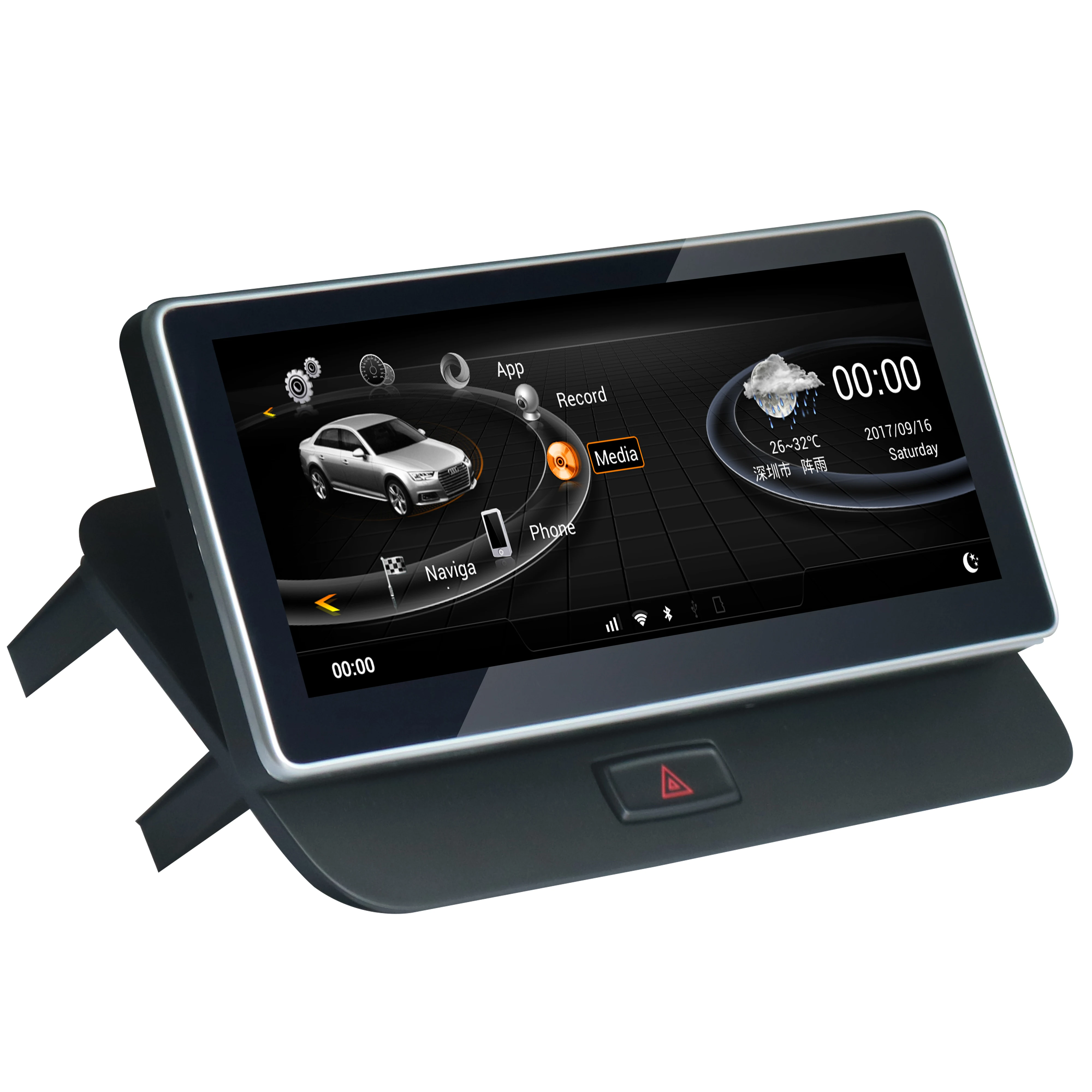 10,2" Android Сенсорный экран для Audi Q5 2009- низкий Config с wifi gps-навигация, радио, стерео Мультимедийный Плеер
