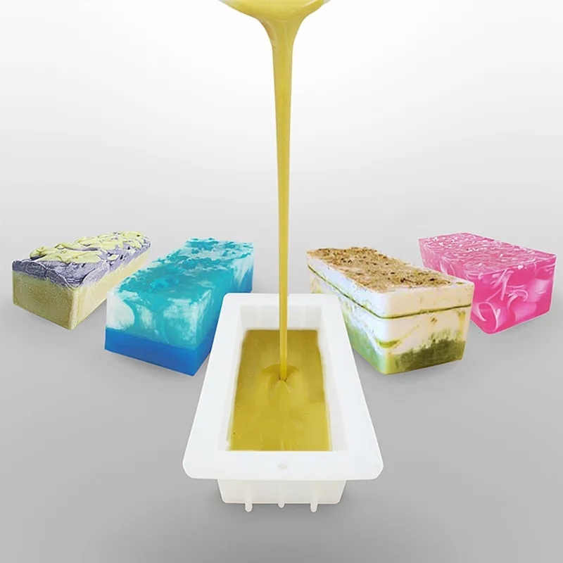 

Silicone Soap Mould Handmade Soap Mould Rectangular Silicone Mould 1200Ml for Diy Soap Making