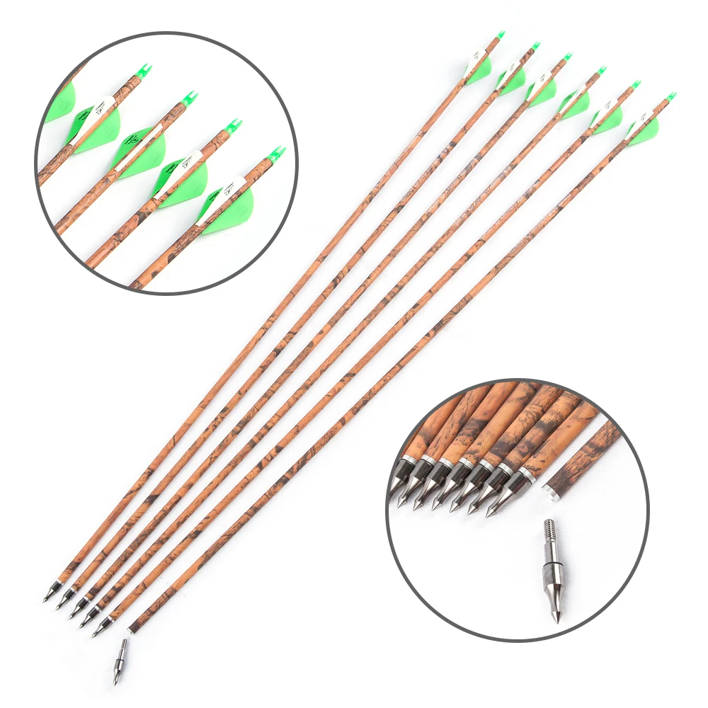 

TOPOINT ARCHERY 30 inch Carbon Arrows Practice Hunting Arrows for Compound & Recurve Bow（Pack of 12）
