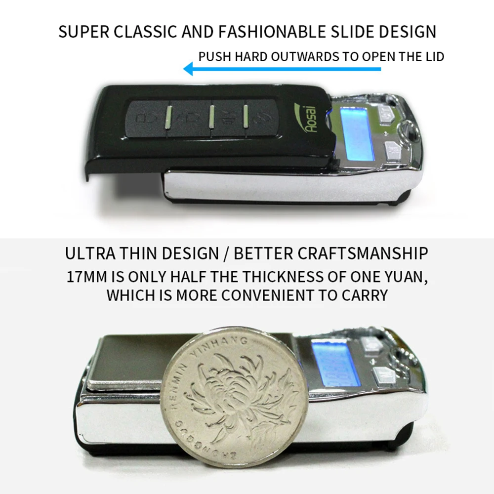 

100g*0.01g mini LCD Electronic Digital Pocket Scale Jewelry Gold Weighting Scale Gram Balance Weight Scales As Car Key