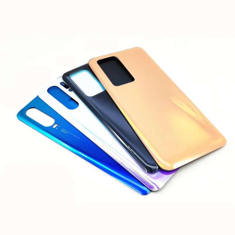 

P40 Original Rear Housing For Huawei P40 Glass Back Cover Repair Replace Phone Battery Door Case + Logo Sticker Glue