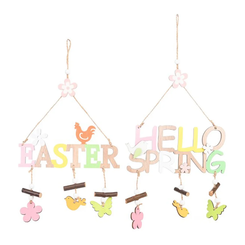 Деревянный кулон с буквенным знаком &quotПасха&quot Декоративный HELLO весенний