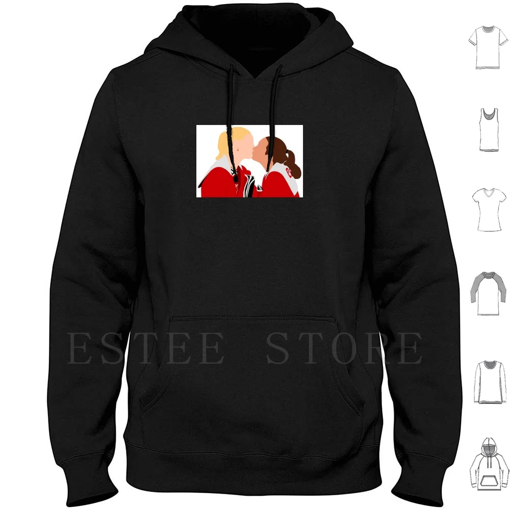 

Brittana Valentine’s Day Hoodies Long Sleeve Brittana Glee Brittany S Pierce Brittany Pierce Santana Lopez Kiss