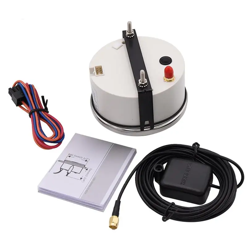 85 мм Автомобильный цифровой GPS измеритель скорости 200 км/ч красный светодиодный