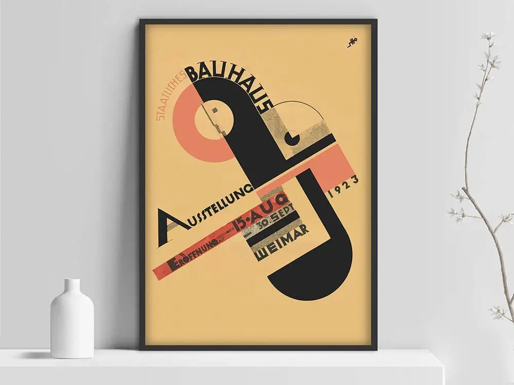 Постер Bauhaus Weimar 1923 выставочная печать Герберта Байера Уолтер грепиус