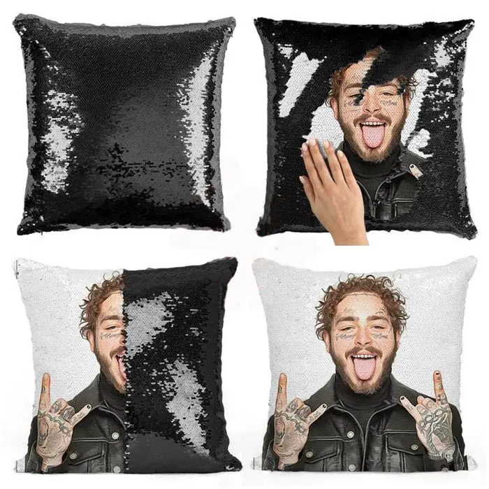 

Подушка с блестками Malone, наволочка с блестками, двухцветная подушка, подарок для нее, волшебная подушка