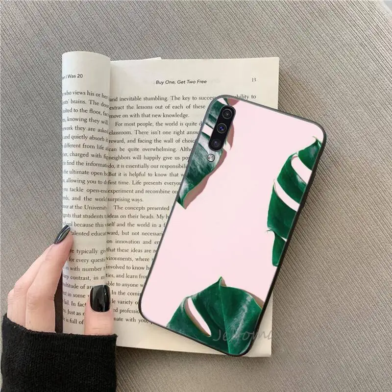 

green plant banana leaf leaves Phone Case For Samsung galaxy S note 7 8 9 10 20 fe edge A 6 10 20 30 50 51 70 lite plus Soft