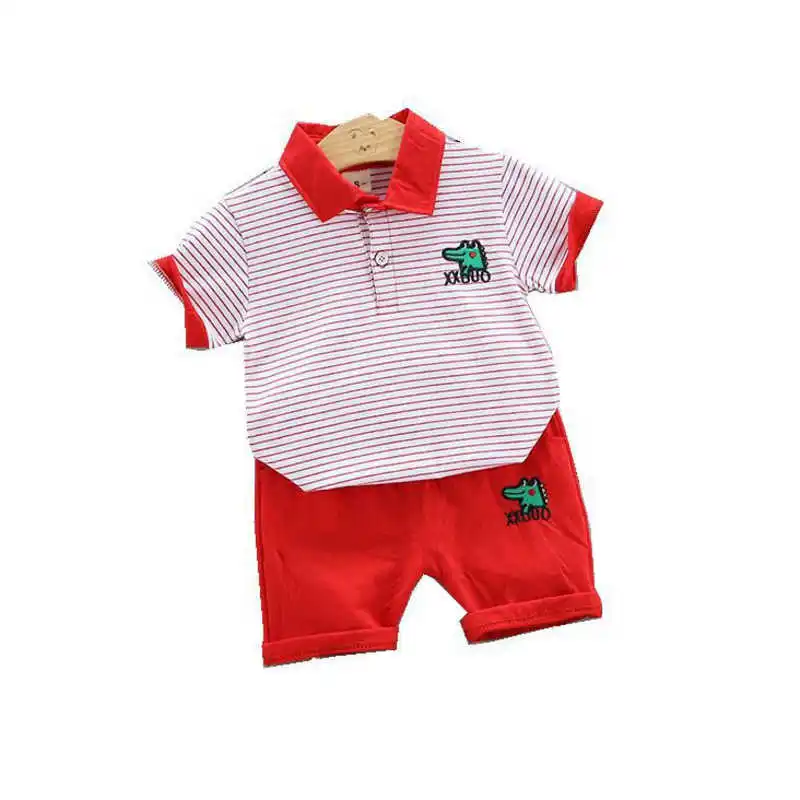 

Summer Children Fashion Clothing Baby Boys Girls Cartoon T Shirt Shorts 2Pcs/sets Kids Infant Clothes Toddler Cotton Sportswear