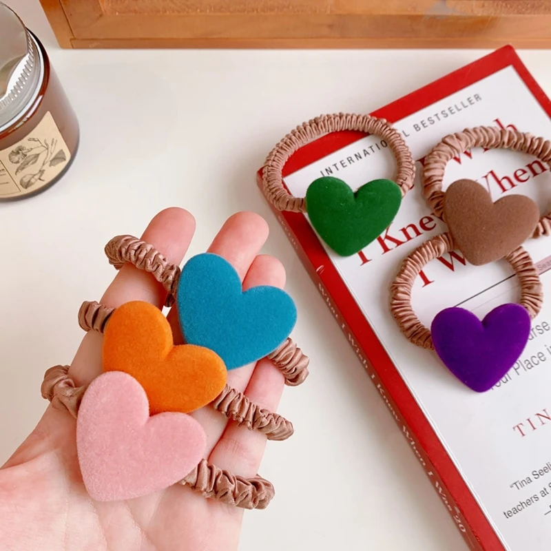 

Lovely Candy Color Heart Shaped Hairpins Women Barrette Headwear Girls Headdress Barrettes Bobby Pin Students Hair Accessories
