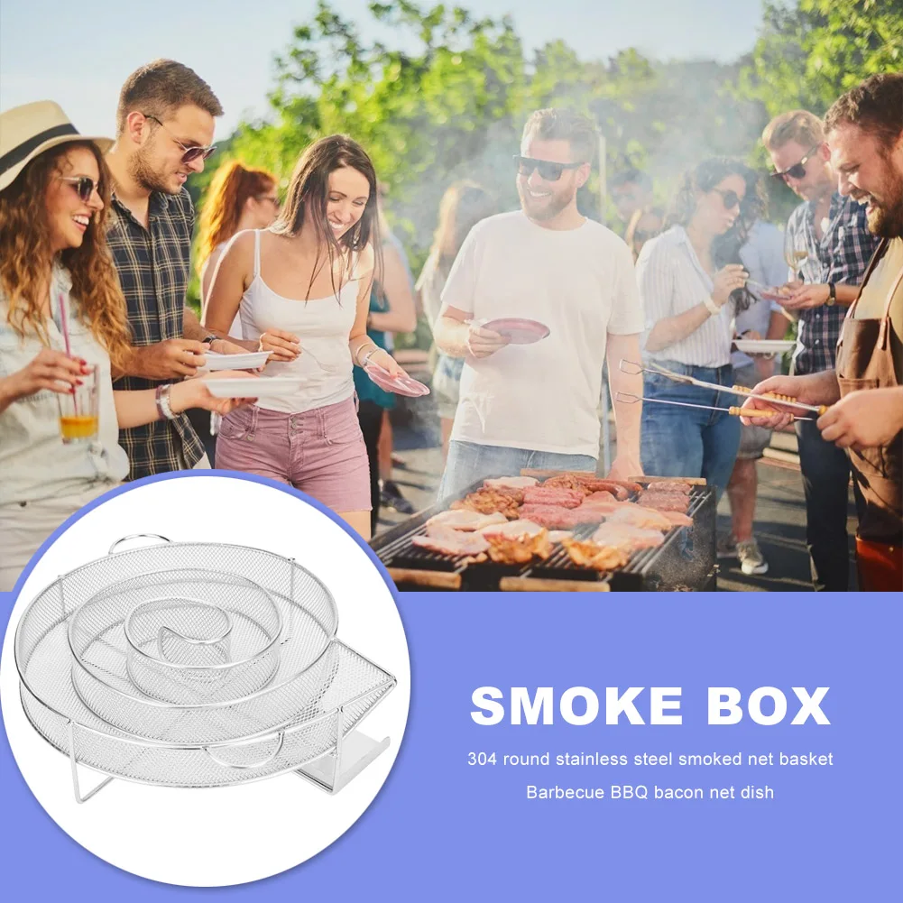 

Cold Smoke Generator For BBQ Grill Or Smoker Wood Dust Hot And Smoking Salmon Meat Burn Cooking Stainless Bbq Tools