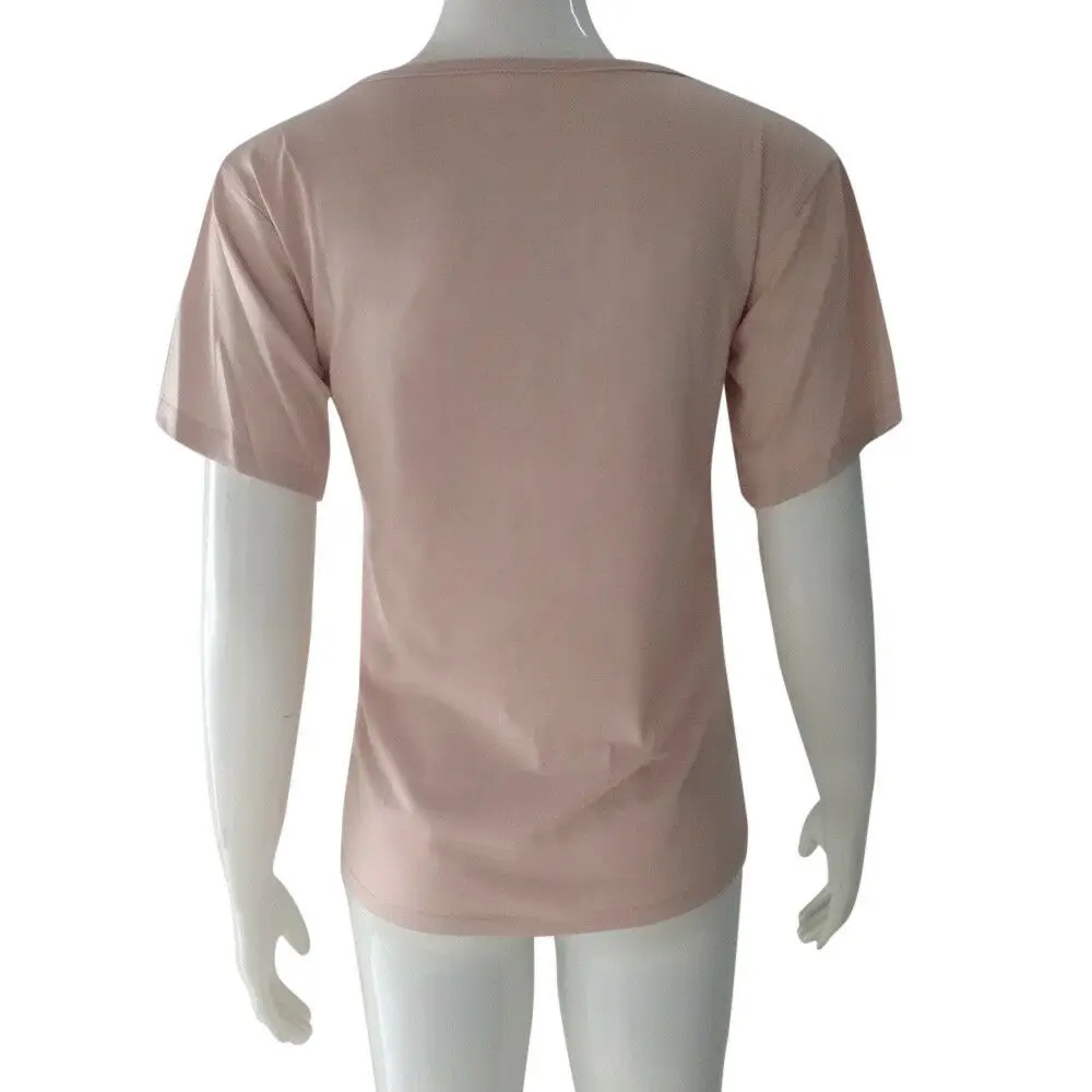 Женская блузка с коротким рукавом и V-образным вырезом | одежда