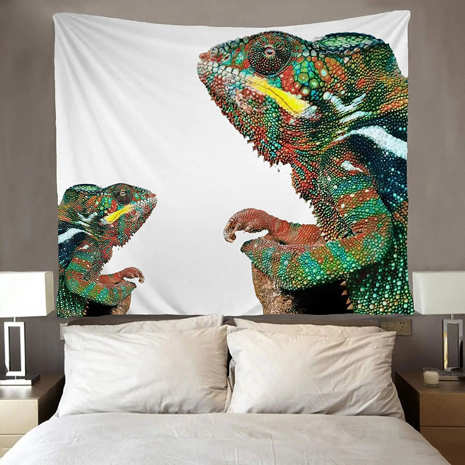 Colorful Bearded Dragon Lizard Tapestries Wall Hanging | Дом и сад