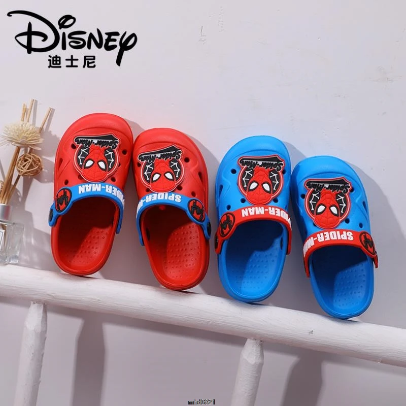 Детская летняя обувь сандалии для мальчиков Disney пляжные туфли девочек дышащая