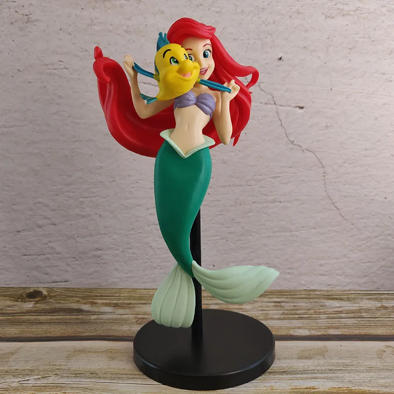 

Disney Q Version of The Doll Mermaid Ariel Princess Model Figure Decoration Toys Hobbies Action Figures Holiday Gift
