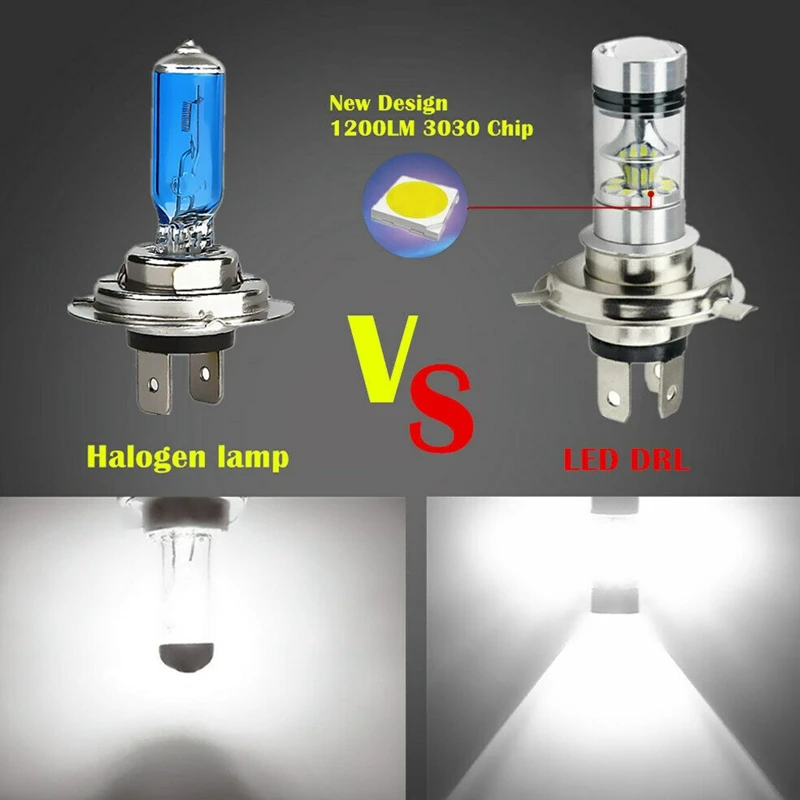 Светодиодсветодиодный лампы H4 9003 HB2 для мотоциклетных фар HID Ближний и Дальний