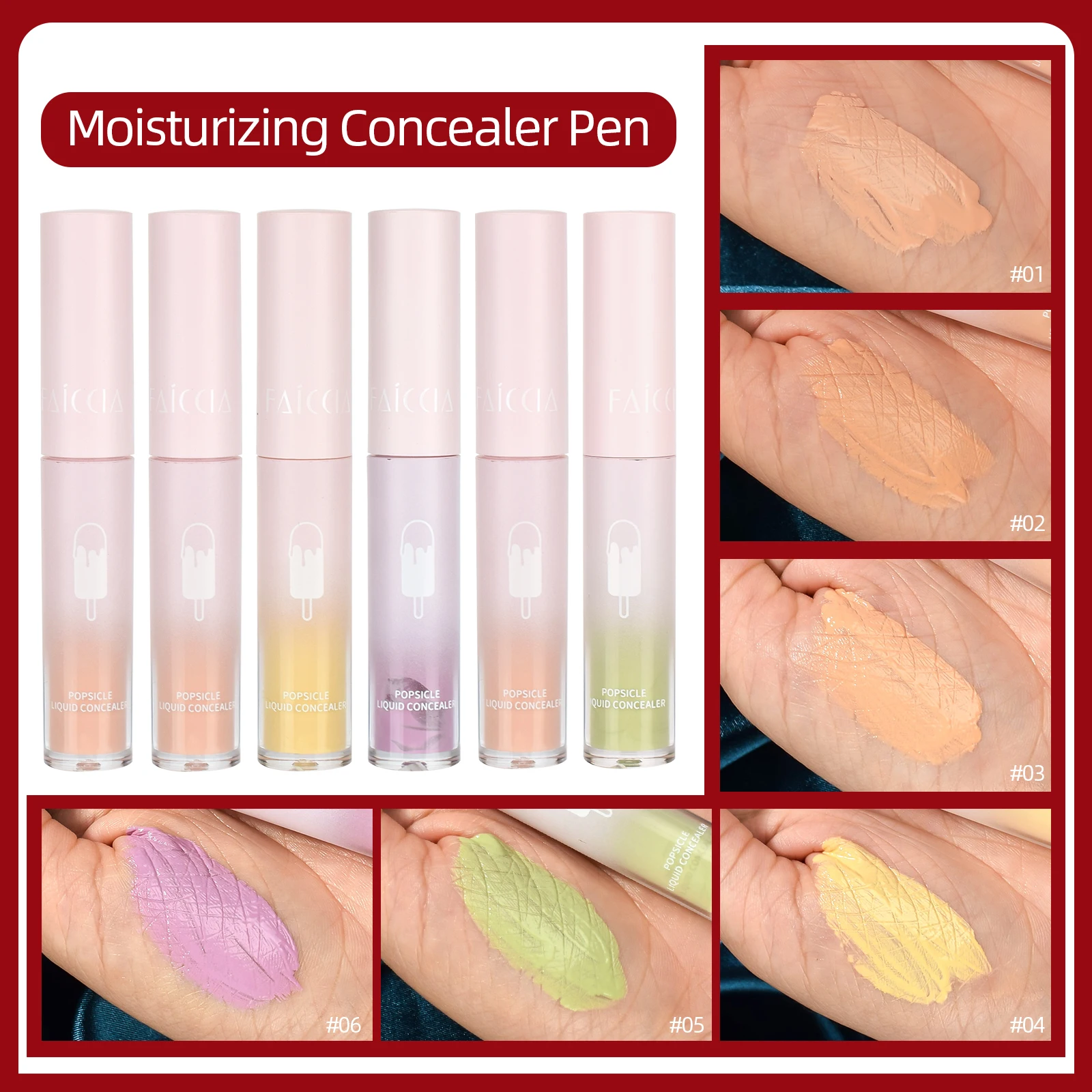 

Make-up Cover High Covering Foundation Makeup Blemish Concealer Stick Moisturizing Foundation Cover Dark Eye Circle Cover
