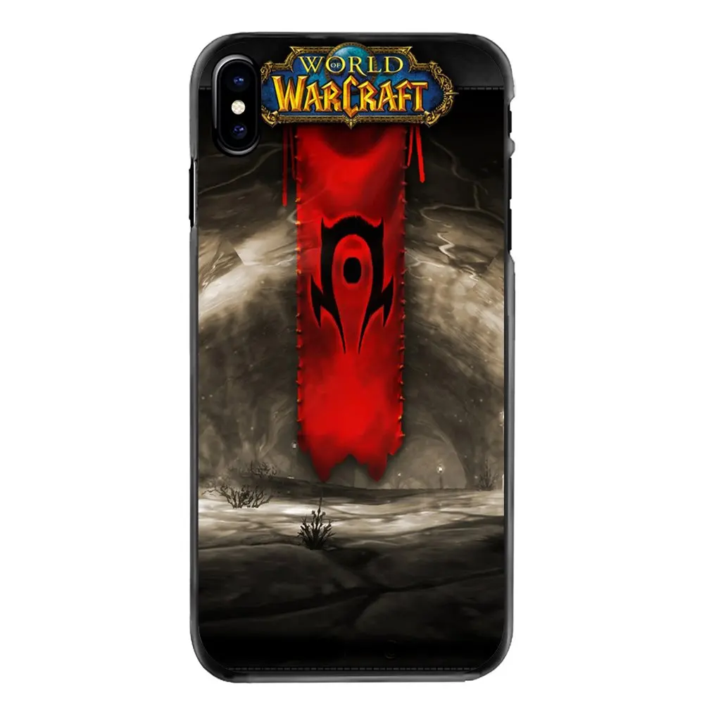 Пластиковый черный чехол для игры WOW World of Warcraft horde samsung Galaxy Note 2 3 4 5 S2 S3 S4 S5 MINI S6 S7 edge S9