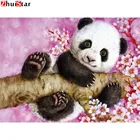 5D DIY Алмазная вышивка с изображением панды камни в форме ромба дрель алмазов картина животных Набор для вышивания крестиком рисунком Стразы изображение ZWQ