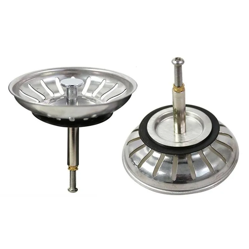 

Kitchen Sink Table Control European Style Drain Filter Garbage Basket Universal Segregate 1pc Bathroom Strainers Filter P2X1