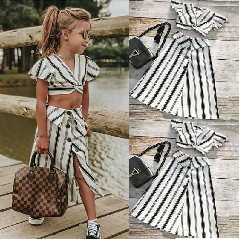 Goocheer Emmababy детский комплект одежды для маленьких девочек летние модные наряды