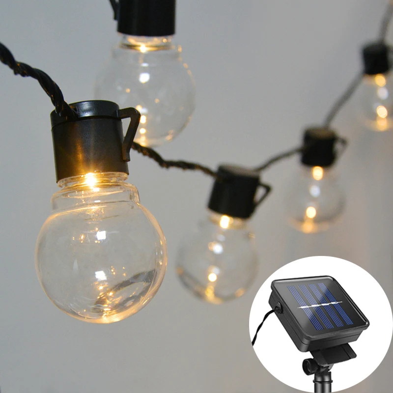 5 м 20 шариковых лампочек светодиодный садовый светильник на солнечной батарее