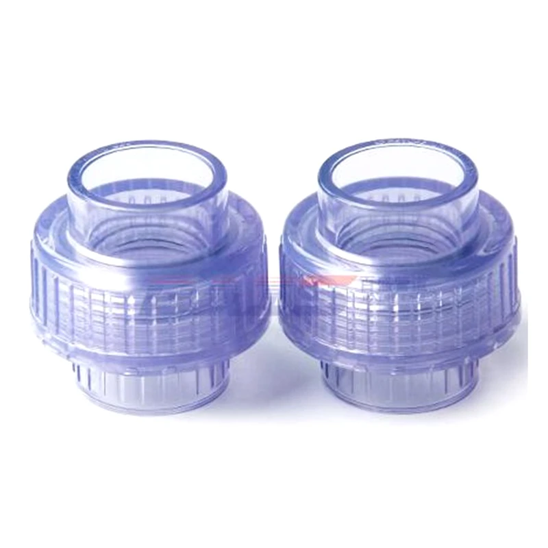 1 шт. ПВХ прозрачный прямой соединитель внутренний диаметр 20-63 мм водопровод