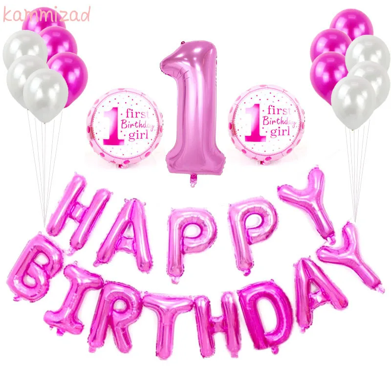 Детский фон для фотографирования мальчиков и девочек 1 год|Воздушные шары