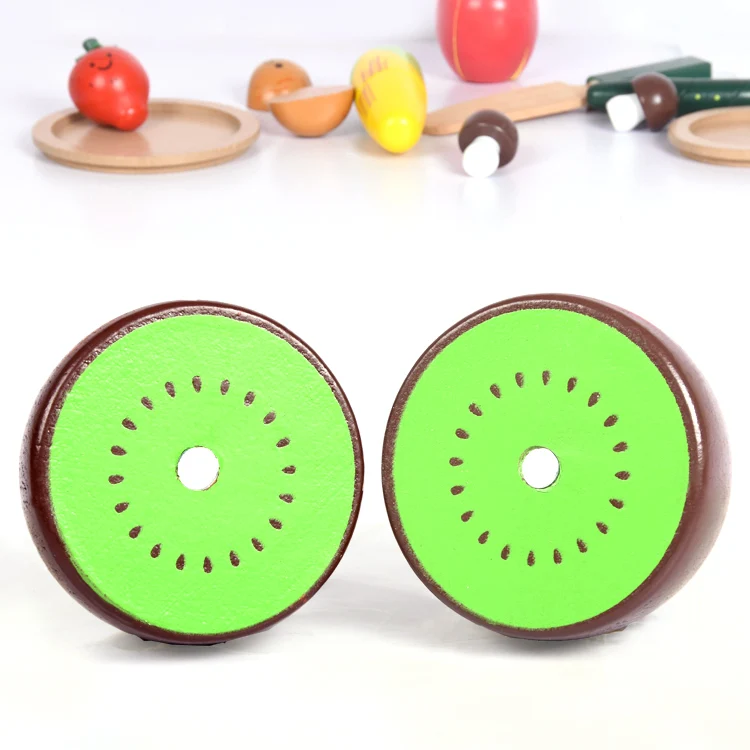 Деревянные магнитные фрукты и овощи Классическая игра имитация кухонной