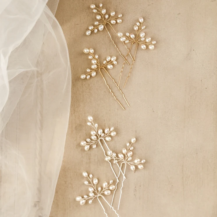 Ручная работа Пресноводный Жемчуг ювелирные изделия золотого и серебряного