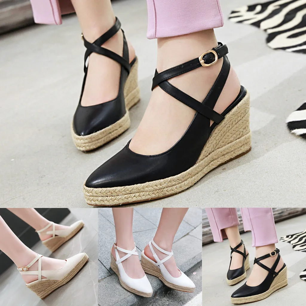 

JAYCOSIN Sandalias femeninas high heels Autumn Flock pointed sandals sexy high heels female summer shoes Female sandals mujer 3#