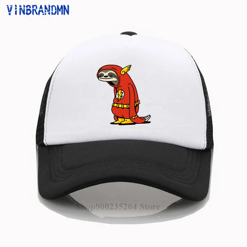 Бейсболка Мужская ленивый Ленивец смешной Рисунок из мультфильма красный |