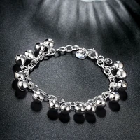 new 925 silver bell bracelet womens glamour fashion wedding engagement party jewelry