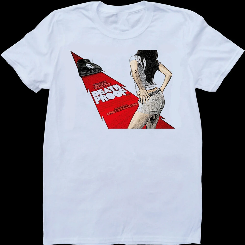 Квентин Тарантино доказательство смерти белый изготовленный на заказ футболка