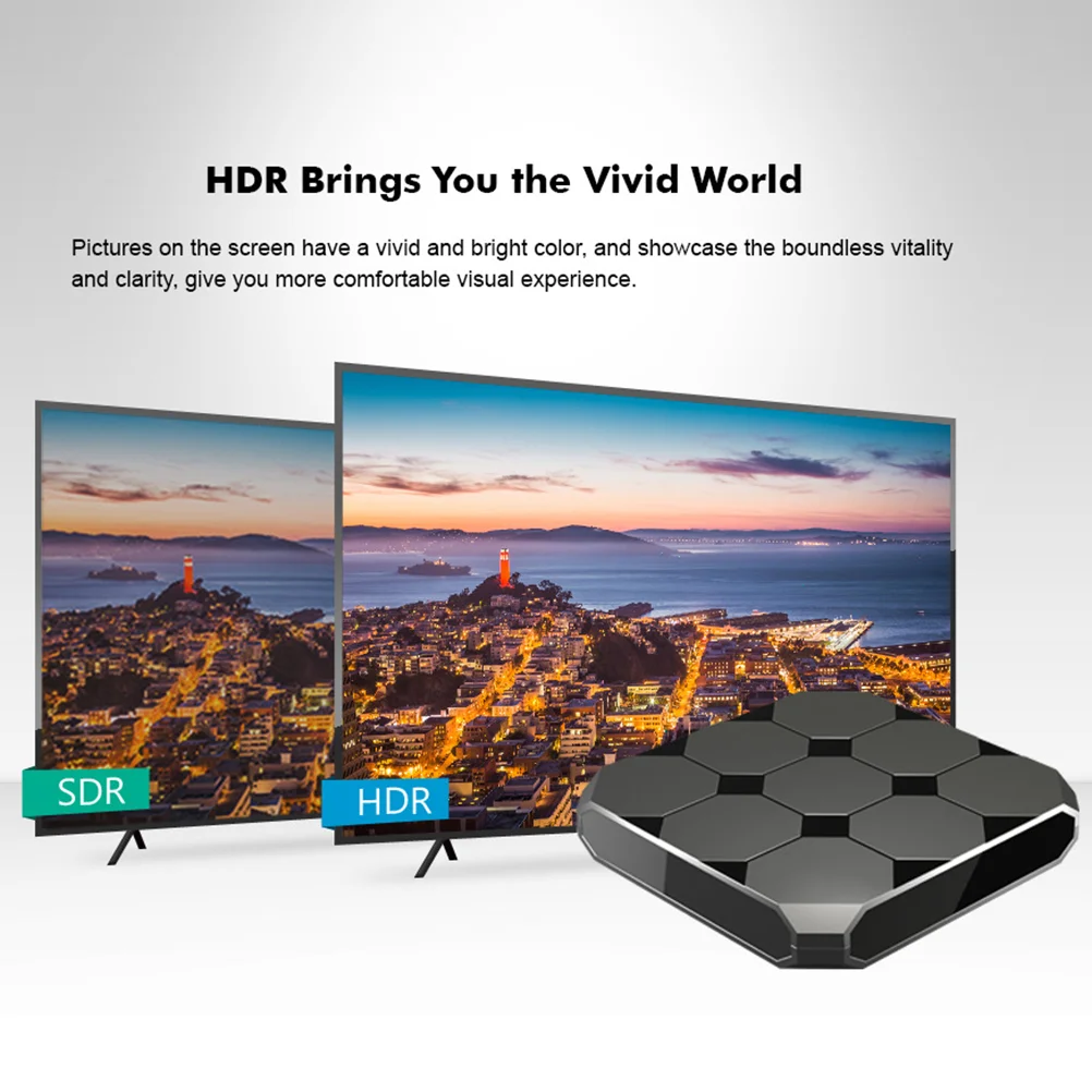 

A95X R2 TV Box 7.1 Quad Core Amlogic S905W Smart TV Box 2GB 16GB 4K Set-top Box WiFi Smart Media Player with US Plug