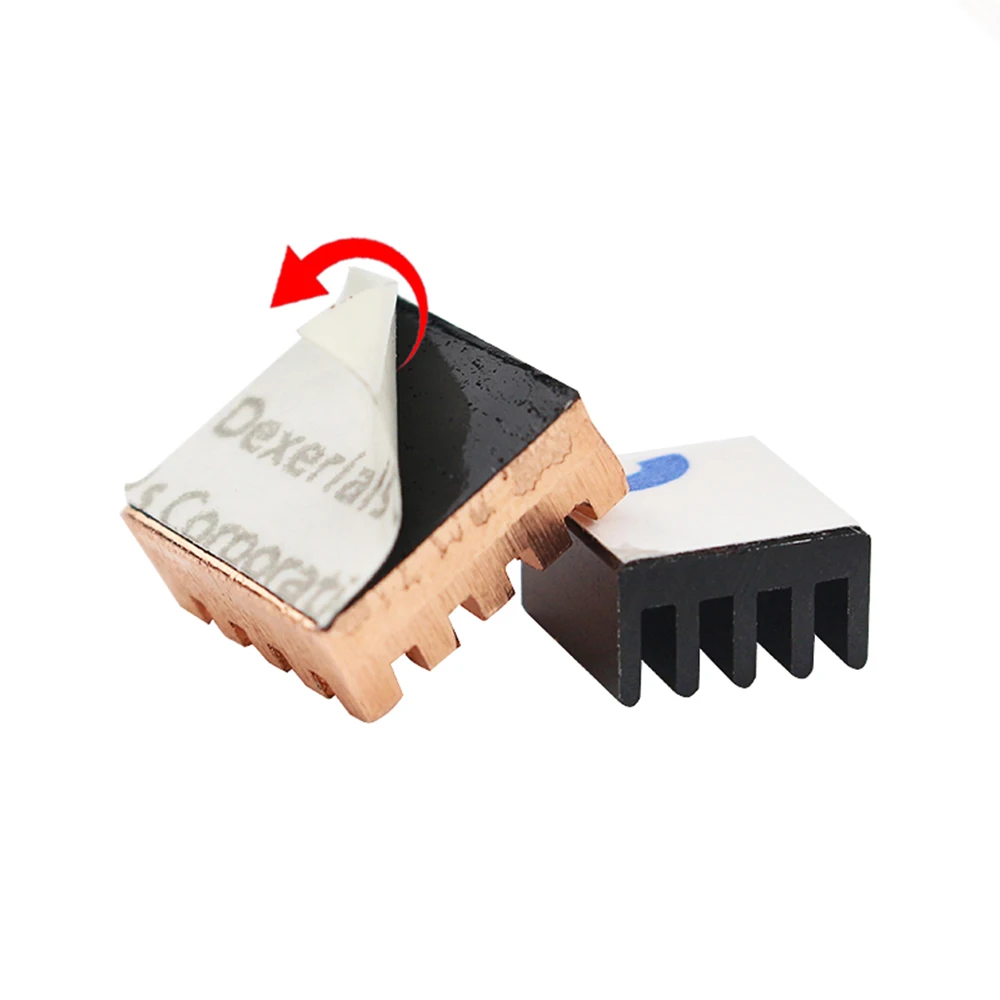 

CAMEIDO R502 Raspberry Pi 3 Model B + Plus Heat Sink 1 Aluminum + 2 Copper with Logo Cooling Pad disipador Heatsink