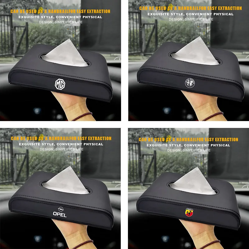 Автомобильный значок кожаная модная Высококачественная коробка для салфеток LADA