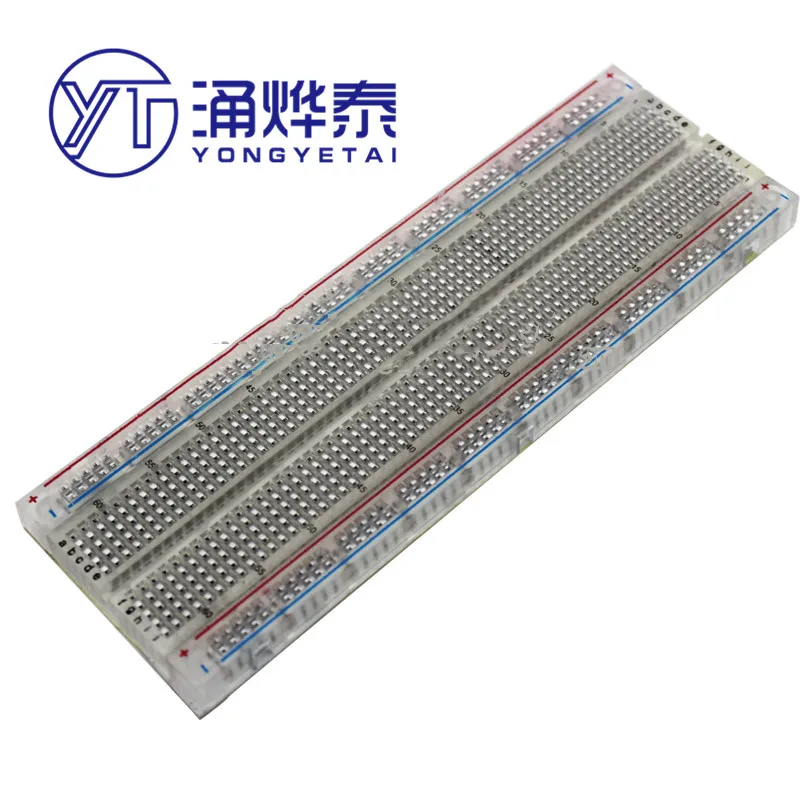 Прозрачная макетная плата YYT 830 точечная паяльная печатная для хлеба MB102