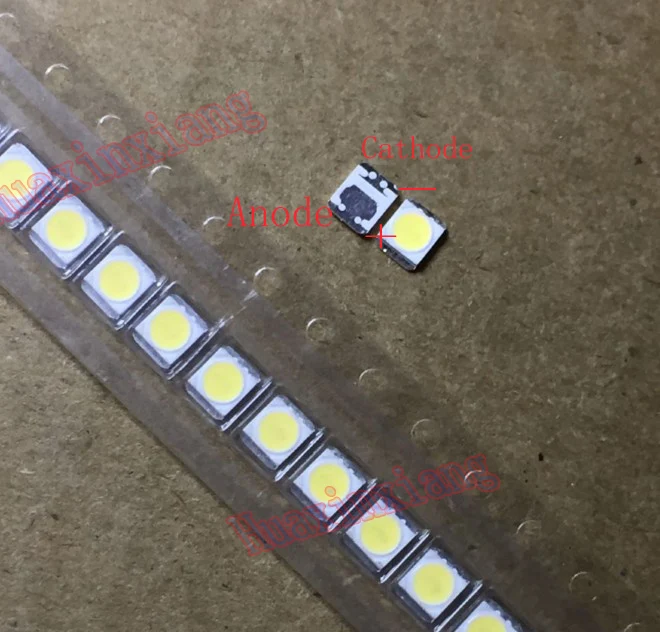 100 шт./лот LG Innotek SMD светодиодный 3528 2835 3 в 1 Вт 100LM холодный белый для ТВ Подсветка Применение